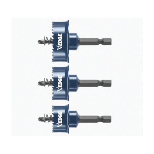 BOSCH Edge™ Impact Tough™ HTWS Hole Saw Set, 7/8 in, 1-1/8 in, 1-3/8 in Dia Saw, 3-Piece