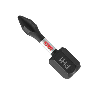 BOSCH Impact Tough™ ITPH1102 Impact Driver Bit, Phillips Point, P1 Point, 1 in OAL, 1/4 in Shank