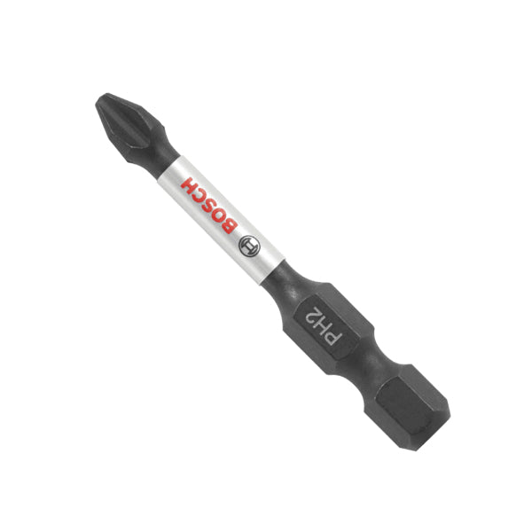 BOSCH Impact Tough™ ITPH2201 Impact Driver Bit, Phillips Point, P2 Point, 2 in OAL, 1/4 in Shank