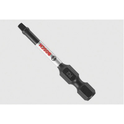 BOSCH Impact Tough™ ITSQ2201 Impact Driver Bit, Square Point, R2 Point, 2 in OAL, 1/4 in Shank