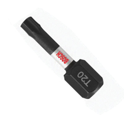 BOSCH Impact Tough™ ITT20102 Impact Driver Bit, Torx® Point, T20 Point, 1 in OAL, 1/4 in Shank