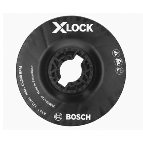 BOSCH MGX0450 Medium Backing Pad, 4-1/2 in Dia, Clip Attachment