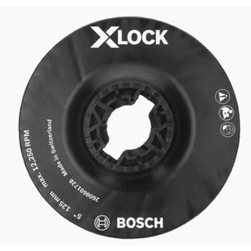 BOSCH MGX0500 Medium Backing Pad, 5 in Dia, Clip Attachment