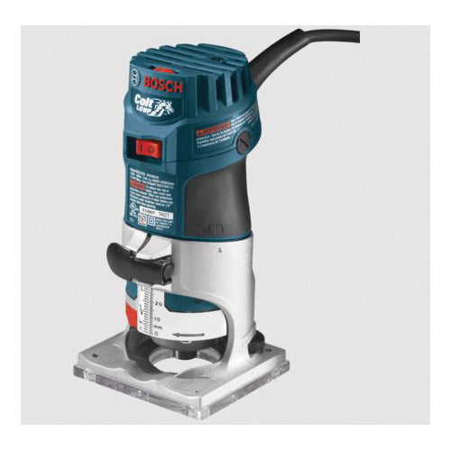 BOSCH Colt™ PR20EVSK Electronic Variable Speed Palm Router, Tool/Kit: Kit, 1-9/16 in Base, 1/4 in Collet, 120 V, 1 hp