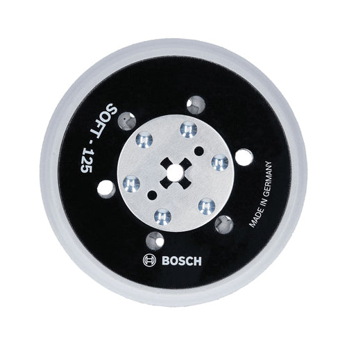 BOSCH RSM5044 Soft Multi-Hole Sanding Pad, 5 in Dia, Hook and Loop Attachment