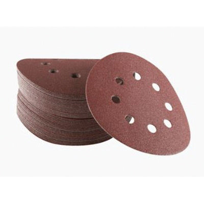 BOSCH SR5R120 Sanding Disc, 5 in Dia, 120 Grit, Aluminum Oxide Abrasive, Hook and Loop Attachment