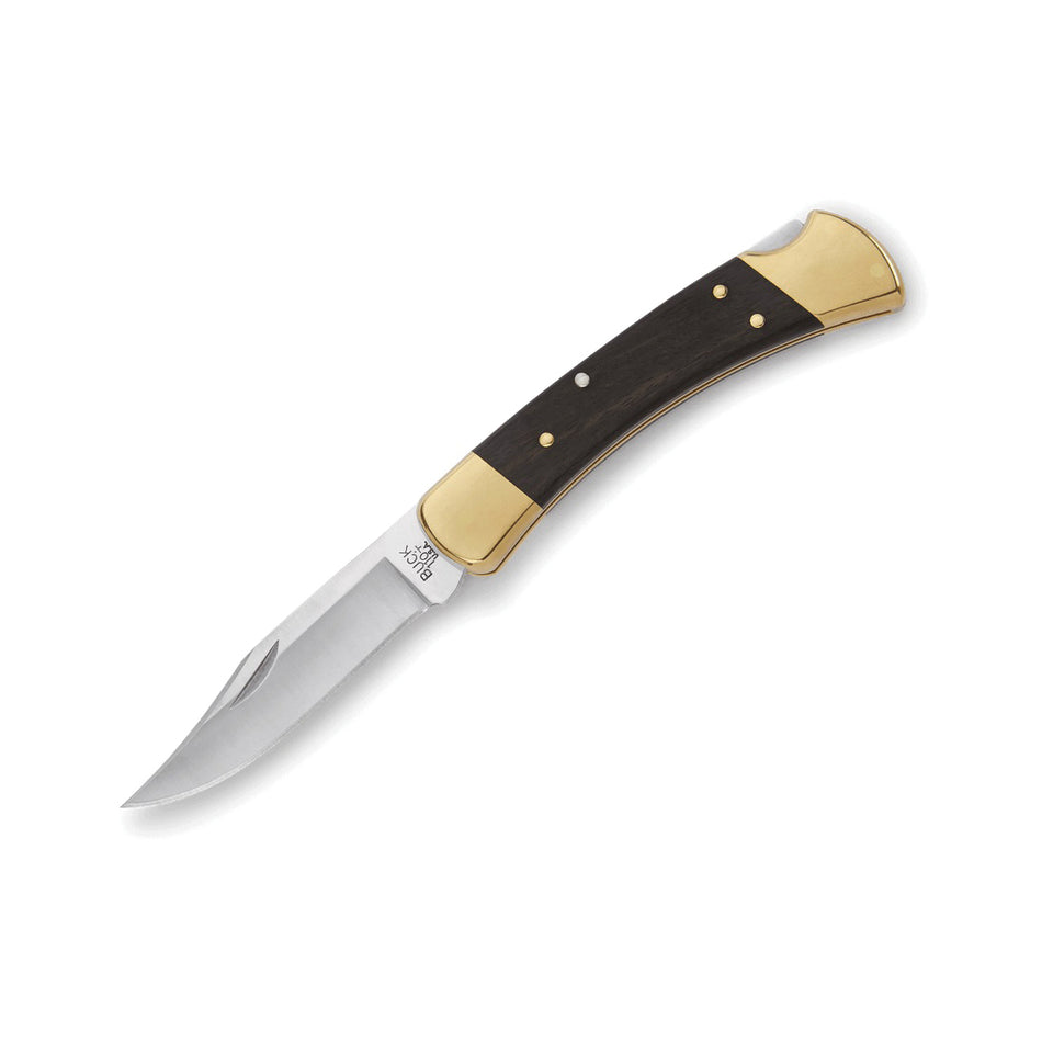 BUCK® 110 Folding Hunter® 100 Series 9210 Knife, Clip with Nail Notch Blade, 3-3/4 in L Blade, Stainless Steel Blade