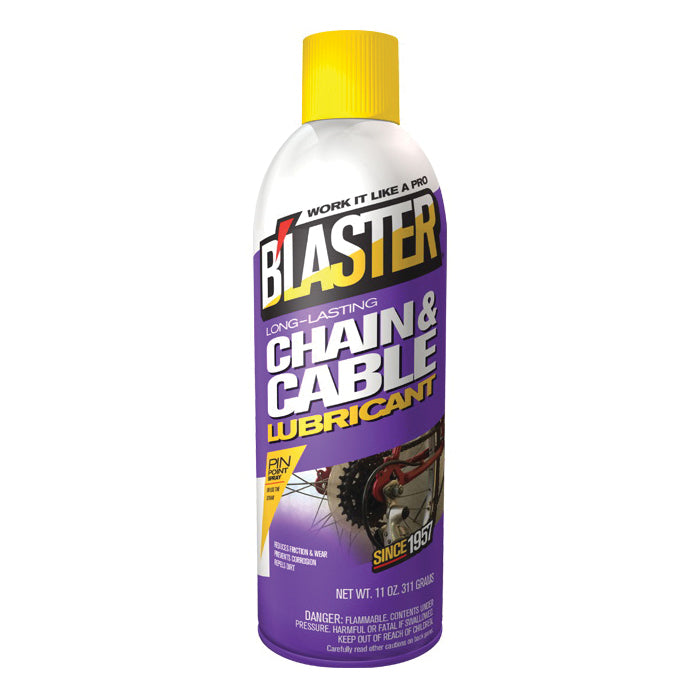 B'LASTER® 16CCL Chain and Cable Lubricant, Petroleum Base, Mild Aliphatic, Milky, -20 to 200 deg F, 11 oz, Aerosol Can