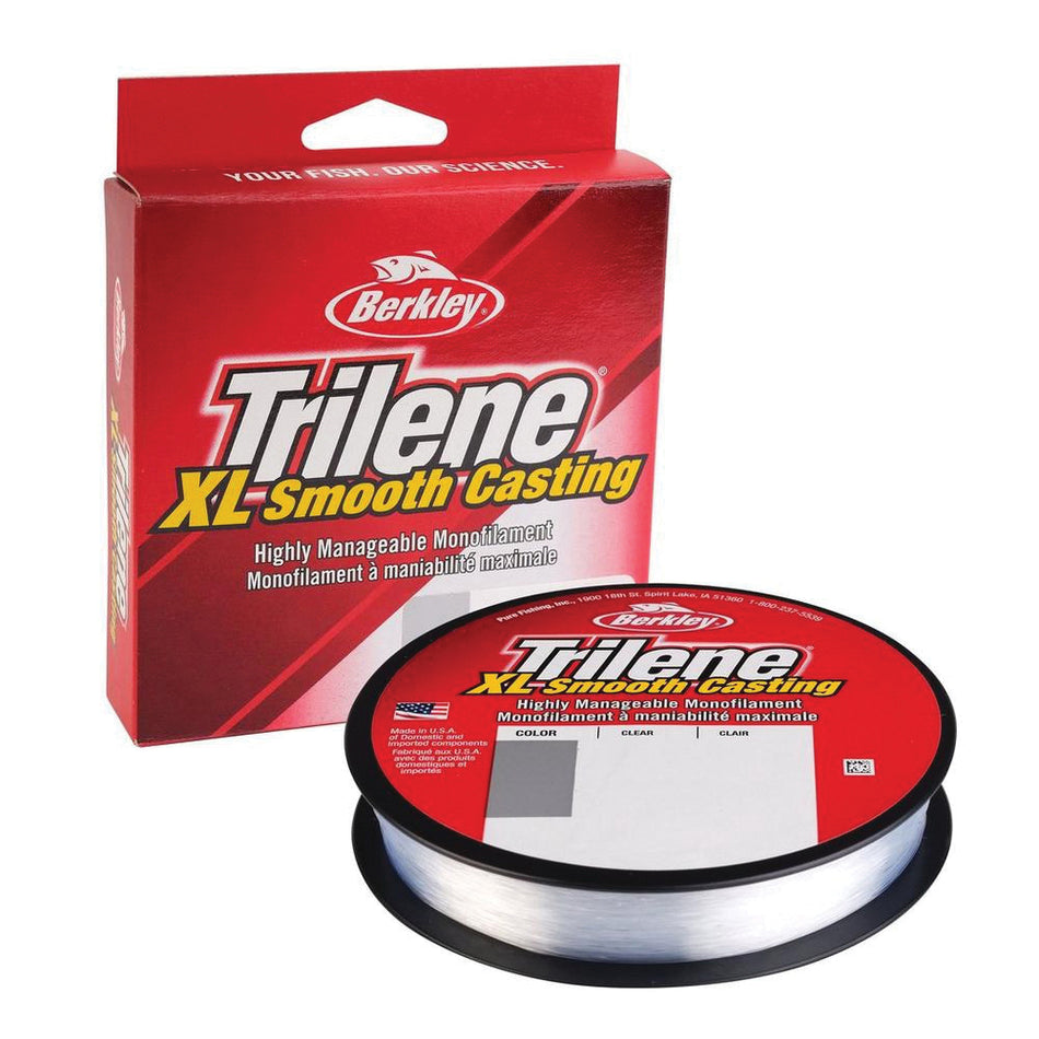 Berkley® Trilene® XL® XLFS10-15 Freshwater Fishing Monofilament Line, 0.011 in Dia, 300 yd L, Nylon, Clear