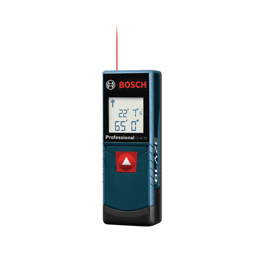 BOSCH GLM 20 Laser Distance Meter, 65 ft Measuring Range, +/-1/8 in Accuracy