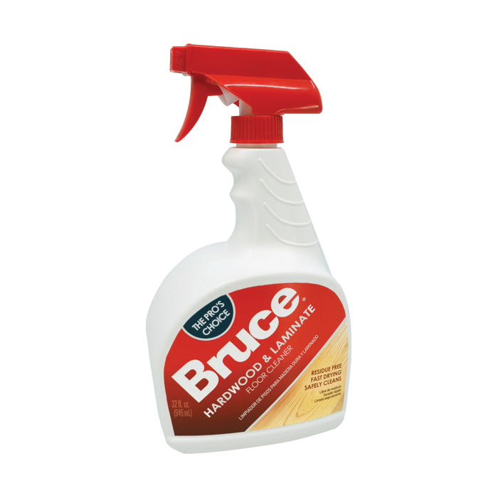 Bruce® WS109S Hardwood and Laminate Cleaner, 32 oz, Trigger Spray, Liquid, Lemon, Ready-to-Use