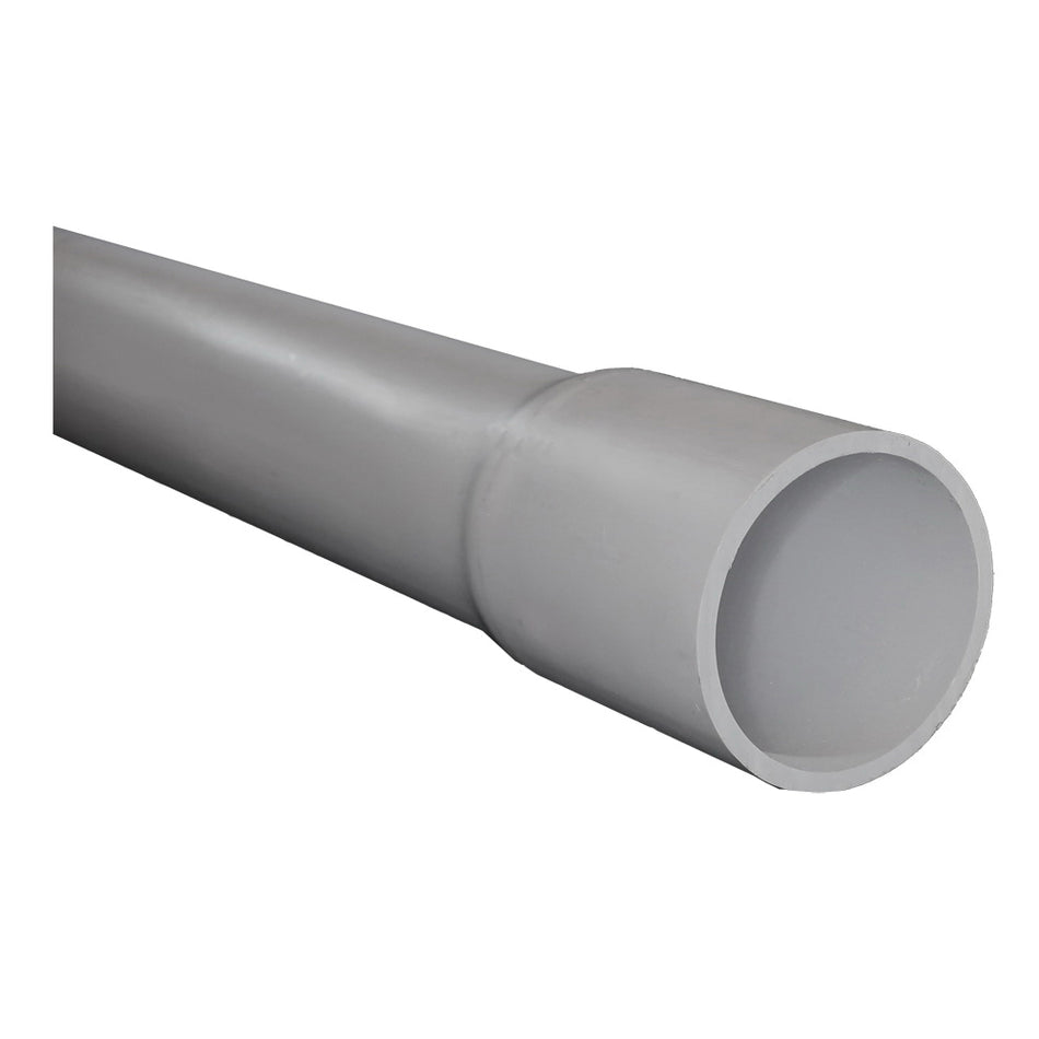 CANTEX® A52AG12 Non-Metallic Belled End Conduit, 3/4 in Trade, 0.78 in ID, 1.05 in OD, 10 ft L, PVC