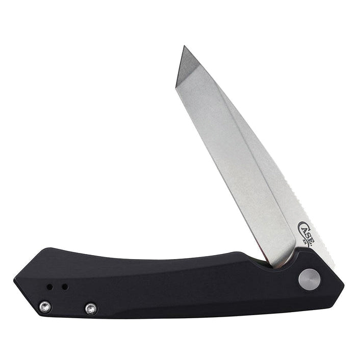 CASE® XX 64665 Kinzua Knife, 1 -Blade, Tanto Blade, 3.4 in L Blade, Steel Blade, Aluminum Handle, Black Handle