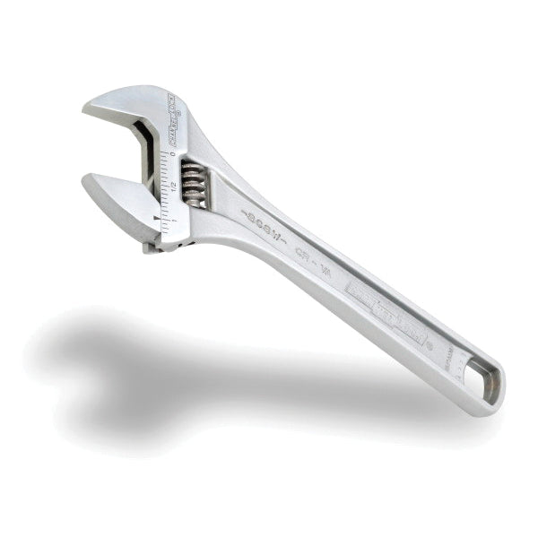 CHANNELLOCK® 808W Adjustable Wrench, 8 in OAL, 1.18 in Jaw, Chrome Vanadium Steel Jaw