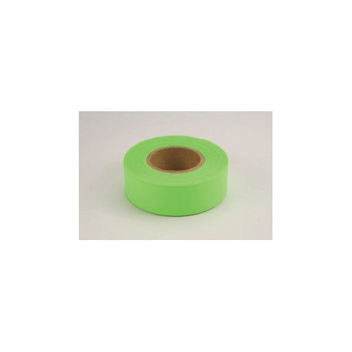 C.H.HANSON® 17001 Flagging Tape, 150 ft L, 1-3/16 in W, 4 mil Thick, Fluorescent Lime Tape