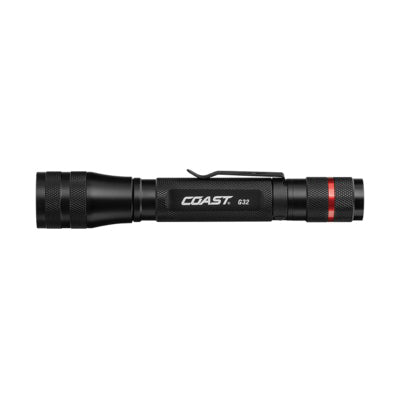 COAST® G32 Pure Beam Focusing Flashlight, LED Bulb, 355 Lumens Lumens, 132 m Beam Distance, Alkaline Battery, 2 -Battery