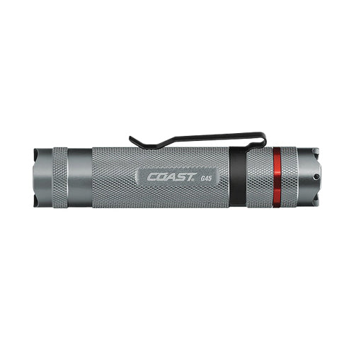 COAST® TT7345SCP Flashlight With Pocket Clip, LED Bulb, 385 Lumens Lumens, 551 ft Beam Distance, Alkaline Battery