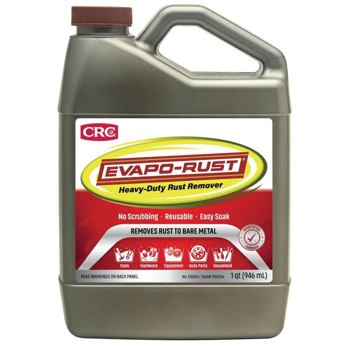 CRC® Evapo-Rust® ER004 Heavy-Duty Rust Remover, 32 fl-oz, Bottle, Liquid, Ready-to-Use