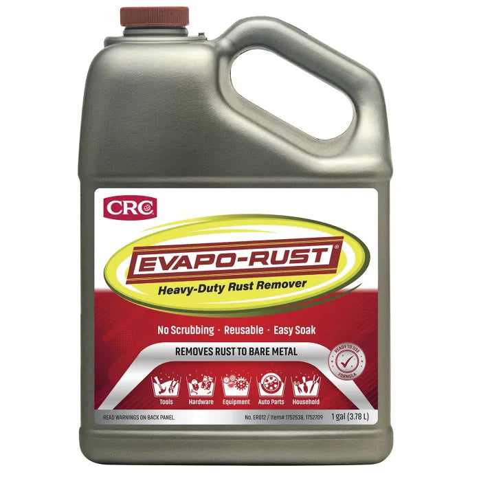 CRC® Evapo-Rust® ER012 Heavy-Duty Rust Remover, 1 gal, Bottle, Liquid, Ready-to-Use