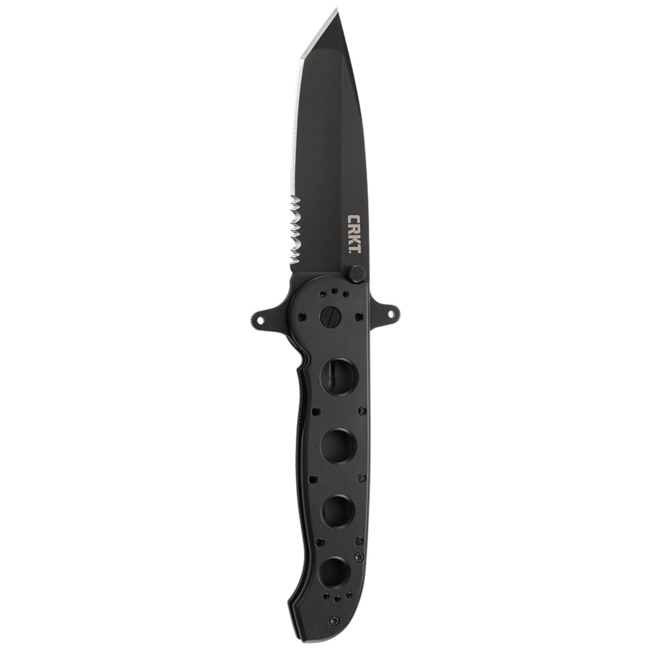 CRKT® M1614SF Folding Knife With Liner Lock, 1 -Blade, Tanto, Triple Point Serrations Blade, 3.99 in L Blade