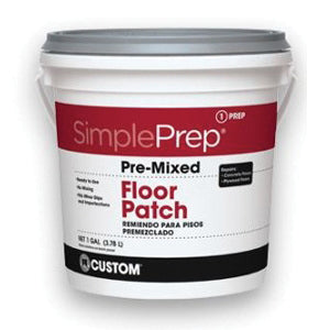 CUSTOM® SimplePrep® FPQT Pre-Mixed Floor Patch, Paste, Gray, 28 days Full Cure, 1 qt Pail