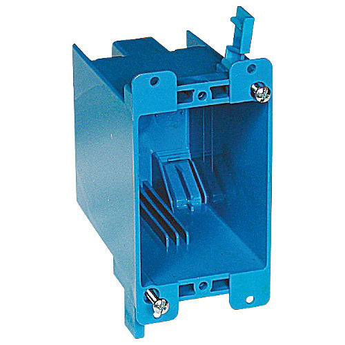 Carlon® Adjust-A-Box® Series B120R Old Work Outlet Box, 1 -Gang, PVC Body, 20 cu-in Capacity