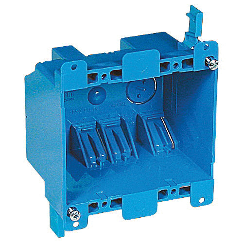 Carlon® B225R-UPC Old Work Outlet Box, 2 -Gang, PVC Body, 25 cu-in Capacity