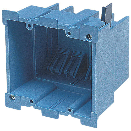 Carlon® SuperBlue™ Series BH234R Old Work Outlet Box, 2 -Gang, PVC Body, 34 cu-in Capacity