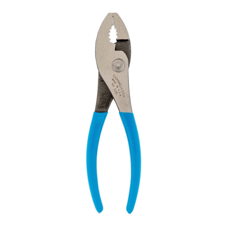 CHANNELLOCK® 526 Plier, 6-1/2 in OAL, 0.96 in L Jaw, Comfort Handle, Serrated Jaw