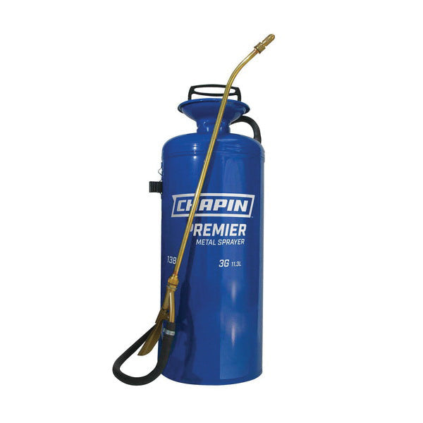 Chapin® Premier Pro Series 1380 Tank Sprayer, 3 gal Capacity, Adjustable Nozzle, 42 in L Hose, Tri-Poxy® Steel Tank