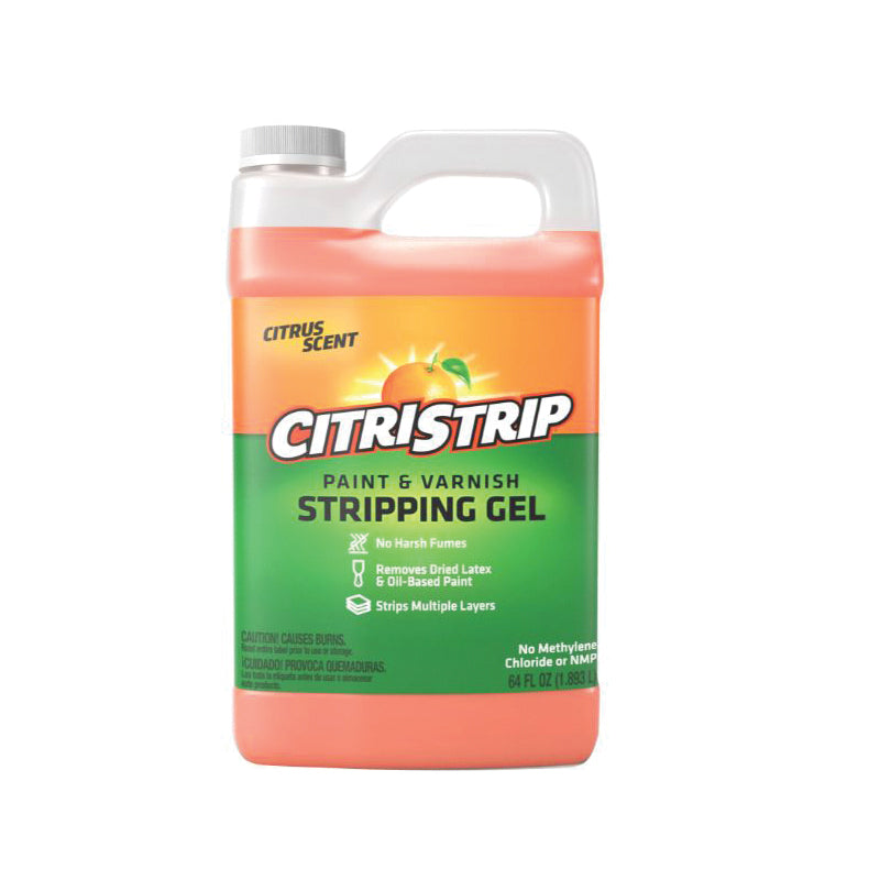 Citristrip® HCSG803 Paint and Varnish Stripping Gel, Liquid, 64 oz