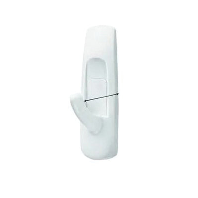 Command™ 051131-94937 Utility Hook, 1.3 kg Weight, 6-Hook, Plastic Hook, 2.8 cm Projection, Plastic Base, 2.3 cm W Base