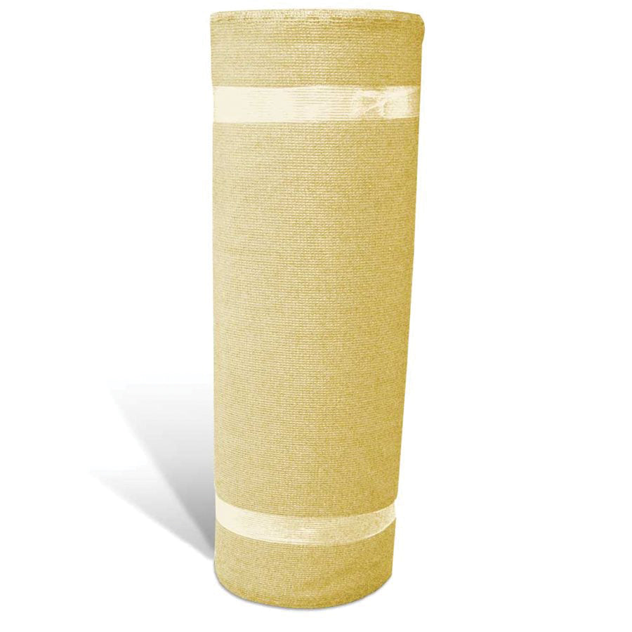 Coolaroo® 436018 Medium Shade Fabric, 50 ft L, 12 ft W, HDPE, Sandstone, 70 % UV Protection