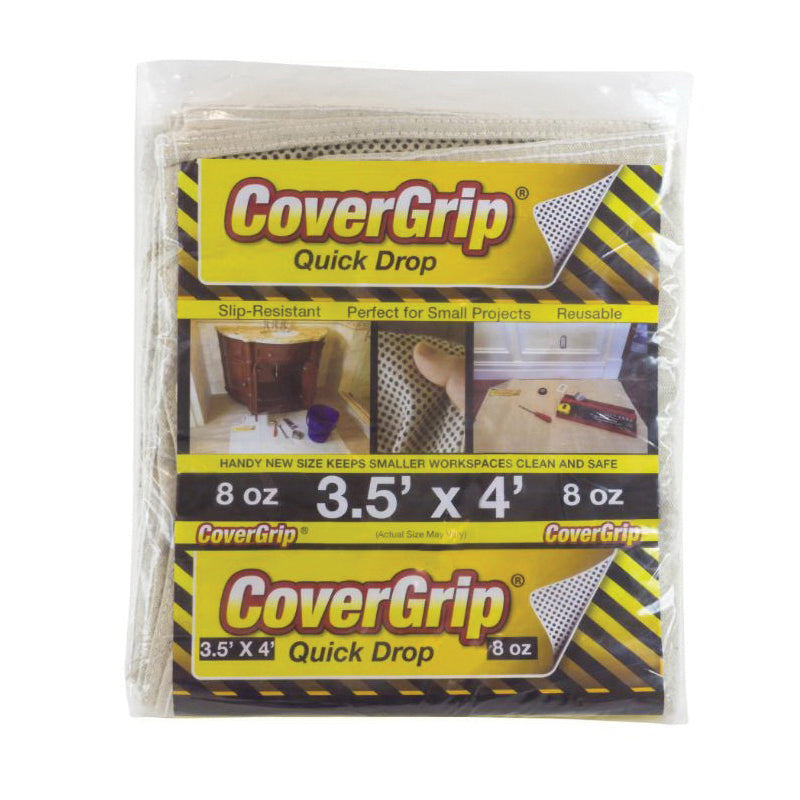 CoverGrip® 351208 Classic Non-Slip Safety Drop Cloth, 3.5 ft W, 12 ft L