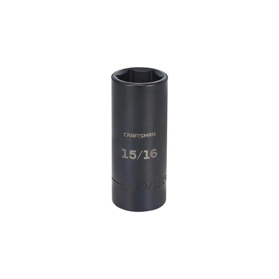 Craftsman® CMMT15983 Socket, System of Measurement: Imperial, 15/16 in Socket, 1/2 in Drive, 6-Point, Impact-Rated