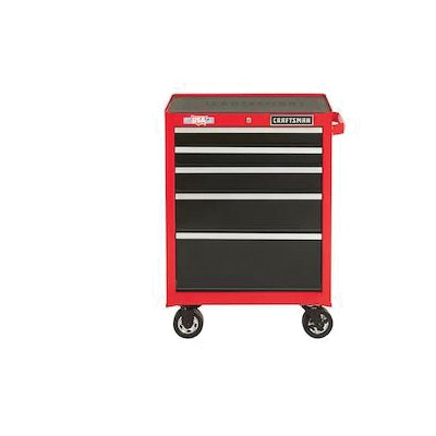 Craftsman® 2000 Series CMST22751RB Drawer Rolling Tool Cabinet, 26-1/2 in W, 37-1/2 in H, 5-Drawer, Steel