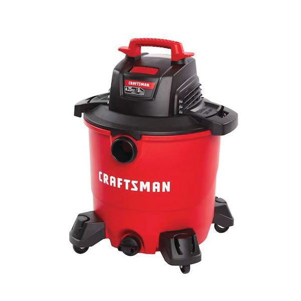 Craftsman® CMXEVBE17590 Wet/Dry Vacuum With Attachments, 9 gal Vacuum, 7 ft L Hose