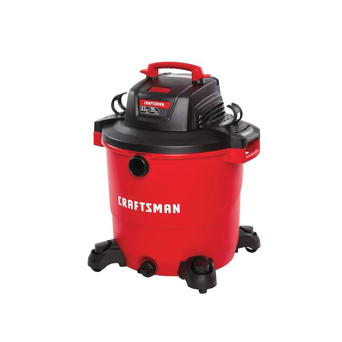 Craftsman® CMXEVBE17596 Heavy-Duty Wet/Dry Vacuum With Attachments, 20 gal Vacuum, 7 ft L Hose