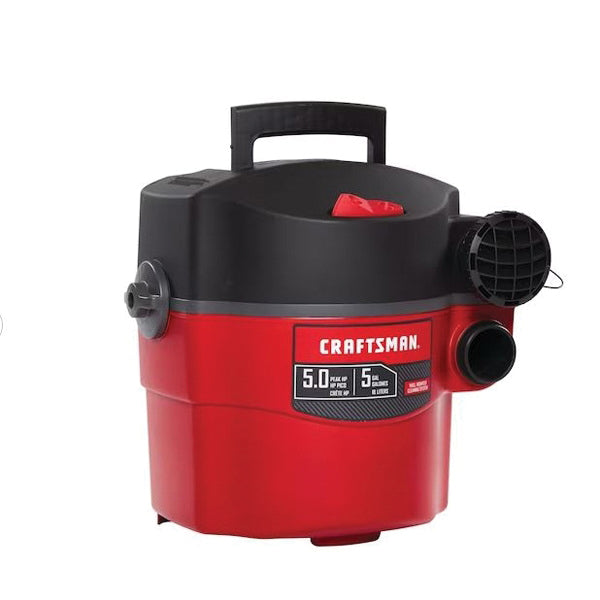 Craftsman® CMXEVBE17925 Wet/Dry Vacuum, 5 gal Vacuum, 14 ft L Hose