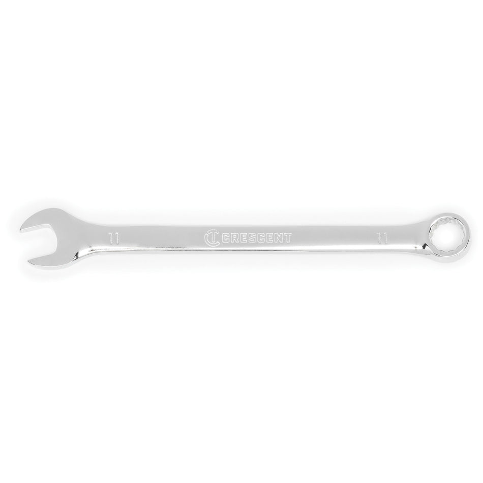 CRESCENT® CCW22-05 Combination Wrench, 11 mm Wrench Opening, 12 -Point, 6-1/2 in OAL, Alloy Steel Wrench