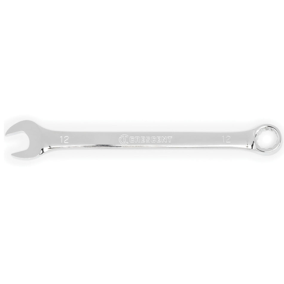 CRESCENT® CCW23-05 Combination Wrench, 12 mm Wrench Opening, 12 -Point, 6.77 in OAL, Alloy Steel Wrench