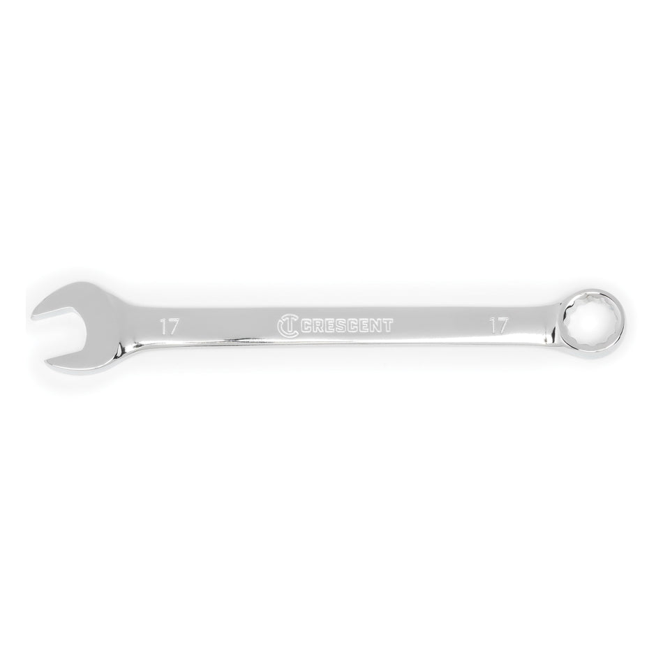 CRESCENT® CCW28-05 Combination Wrench, 17 mm Wrench Opening, 12 -Point, 8.9 in OAL, Alloy Steel Wrench