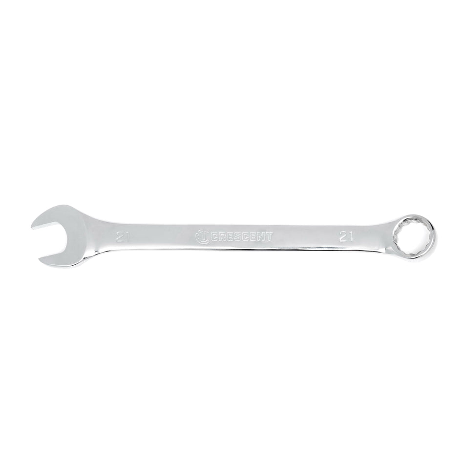 CRESCENT® CCW32-05 Combination Wrench, 21 mm Wrench Opening, 12 -Point, 10.67 in OAL, Alloy Steel Wrench