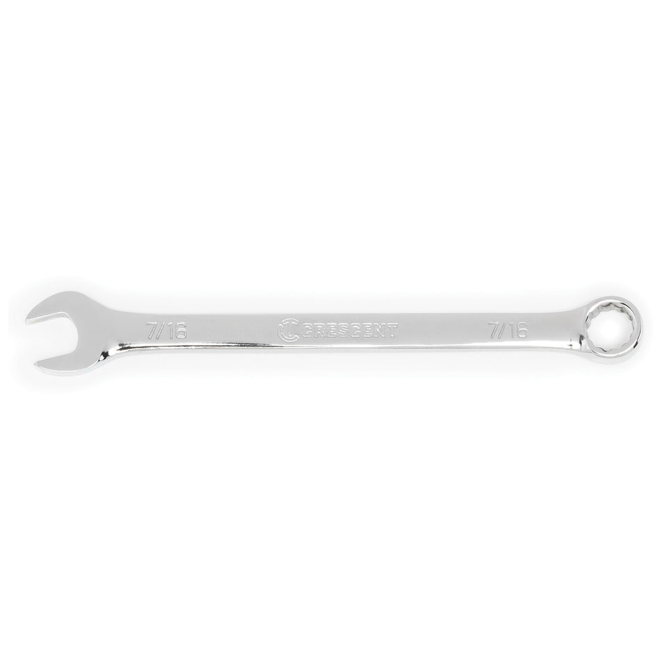 CRESCENT® CCW4-05 Combination Wrench, 7/16 in Wrench Opening, 12 -Point, 6-1/2 in OAL, Alloy Steel Wrench