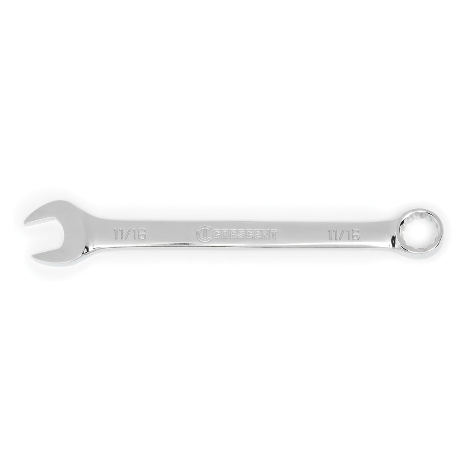 CRESCENT® CCW8-05 Combination Wrench, 11/16 in Wrench Opening, 12 -Point, 8.9 in OAL, Alloy Steel Wrench