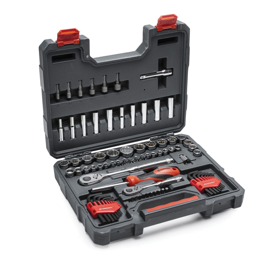 CRESCENT® CTK84C Mechanic's Tool Set, 84 -Piece, Case Storage