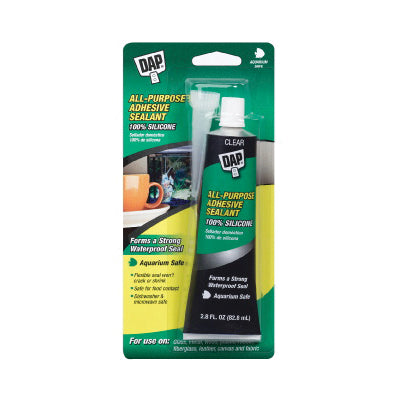 DAP® 00688 All-Purpose Adhesive Sealant, Paste, Clear, 2.8 fl-oz