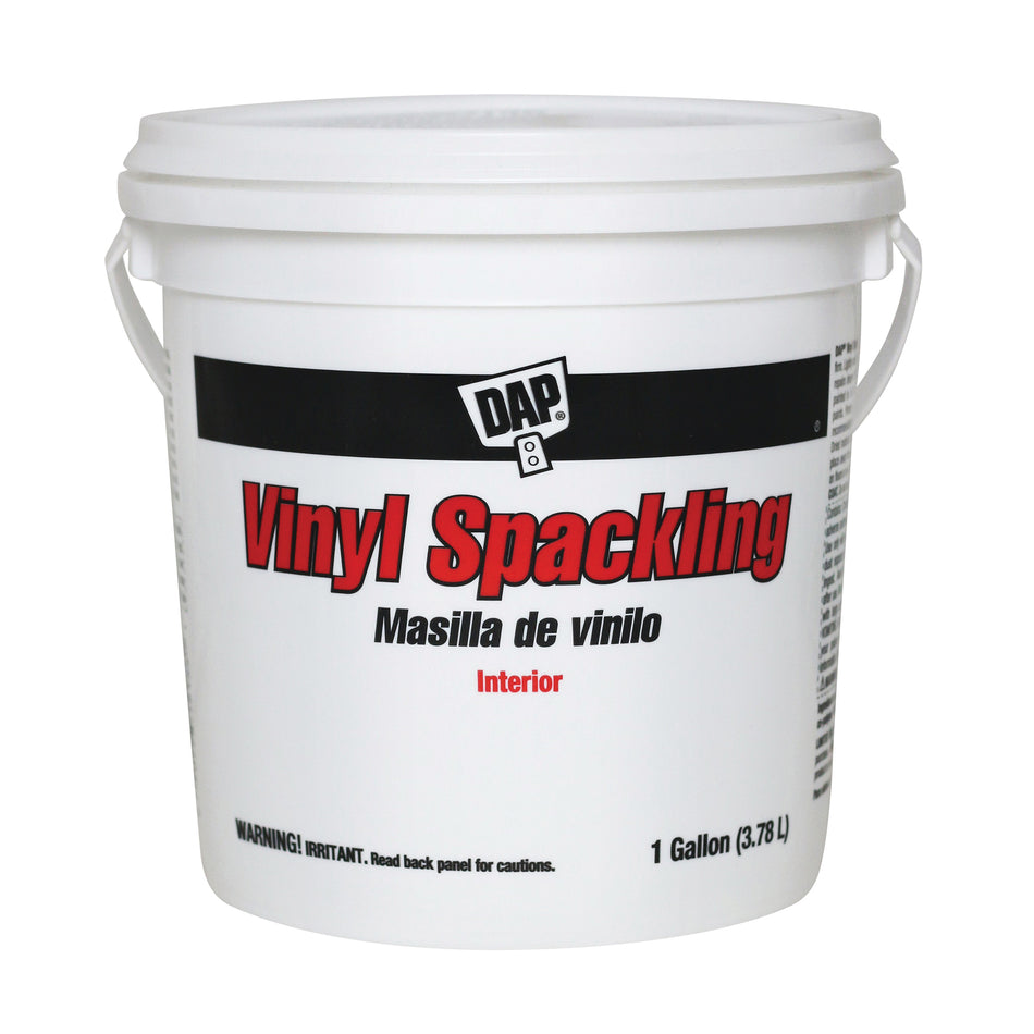 DAP® 12133 Vinyl Spackling, Paste, White to Off-White, Slight, 1 gal