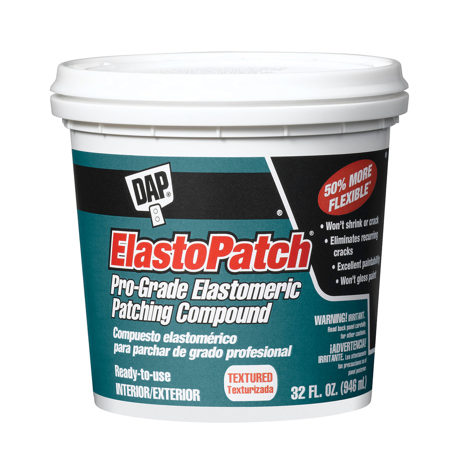 DAP® Elastopatch® 12288 Textured Flexible Patching Compound, Off-White, 32 fl-oz