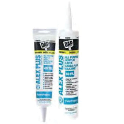 DAP® ALEX PLUS® 18120 All-Purpose Acrylic Latex Caulk Plus Silicone, Brown, 10.1 fl-oz